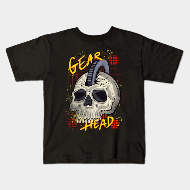 Gear head Kids T-Shirt by Chillateez 